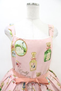 画像4: Emily Temple cute / Revivalノースリーブワンピース M Swan Perfume柄ピンク H-26-03-05-027-ET-OP-KB-ZH