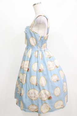 画像2: Leur Getter / Alice Broochシフォンフリル付キャミワンピース M サックス H-26-03-06-003-LU-OP-KB-ZH