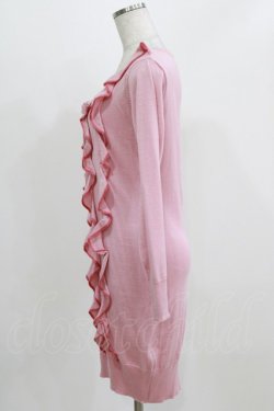 画像2: MILK / フリルフルニットワンピ  ピンク H-26-03-06-024-ML-OP-AK-ZH