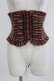 画像1: Sheglit / フリルリボンコルセット M ボルドーストライプ H-26-03-06-026-EL-ZA-KB-ZH (1)