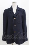 画像1: Jane Marple Dans Le Salon / Vintage linen blazer jacket M ネイビー H-26-03-06-031-JM-JA-AK-ZH (1)