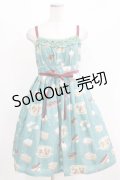 Leur Getter / Rabbit Tea Cupキャミワンピース M ターコイズ H-26-03-06-004-LU-OP-KB-ZH