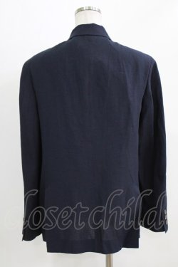画像3: Jane Marple Dans Le Salon / Vintage linen blazer jacket M ネイビー H-26-03-06-031-JM-JA-AK-ZH