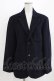 画像1: Jane Marple Dans Le Salon / Geelong lambs beaver blazer jacket M ネイビー H-26-03-06-032-JM-JA-AK-ZH (1)