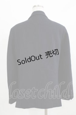 画像3: Jane Marple Dans Le Salon / Geelong lambs beaver blazer jacket M ネイビー H-26-03-06-032-JM-JA-AK-ZH