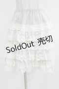 Emily Temple cute / レースフリルスカート  オフ H-26-03-06-036-ET-SK-KB-ZH