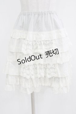 画像1: Emily Temple cute / レースフリルスカート  オフ H-26-03-06-036-ET-SK-KB-ZH