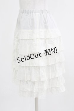 画像2: Emily Temple cute / レースフリルスカート  オフ H-26-03-06-036-ET-SK-KB-ZH