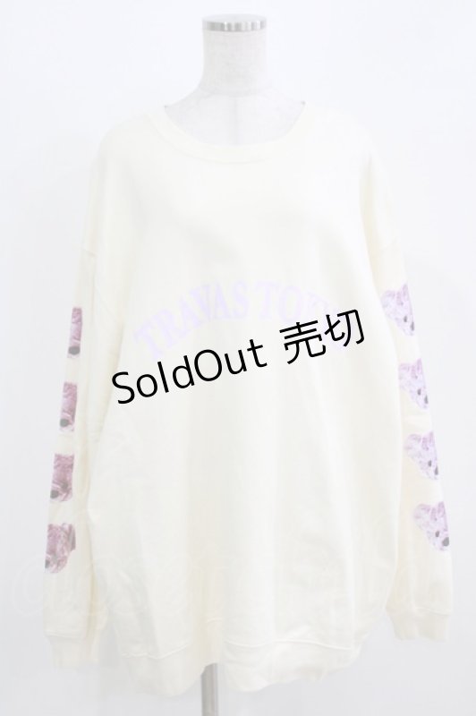 画像1: TRAVAS TOKYO / 袖くまラウンドロゴスウェット  アイボリー H-26-03-06-039-PU-TO-KB-ZH (1)