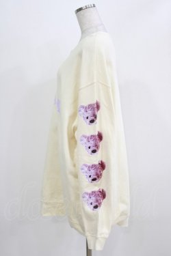 画像2: TRAVAS TOKYO / 袖くまラウンドロゴスウェット  アイボリー H-26-03-06-039-PU-TO-KB-ZH
