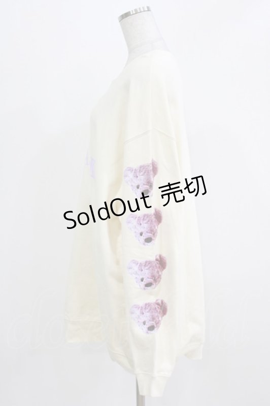 画像2: TRAVAS TOKYO / 袖くまラウンドロゴスウェット  アイボリー H-26-03-06-039-PU-TO-KB-ZH (2)