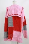 画像3: Candy Stripper / PATCHWORK SAILOR KNIT  ピンクマルチ H-26-03-06-040-PU-TO-KB-ZH (3)