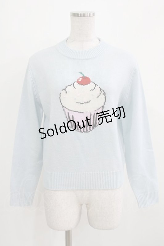 画像1: Candy Stripper / CUPCAKE KNIT   BABY BLUE H-26-03-06-041-PU-TO-KB-ZH (1)
