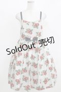 Leur Getter / Sweet Strawberryキャミワンピース  ライトグレー H-26-03-06-005-LU-OP-KB-ZH