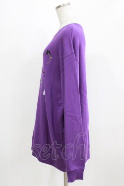 画像2: NieR Clothing / プリントSWEAT  2XL パープル H-26-03-06-043-PU-TO-KB-ZH
