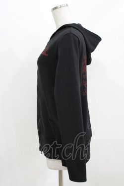 画像2: ALGONQUINS / バックプリントZIPパーカー  黒 H-26-03-06-046-AL-TO-KB-ZH