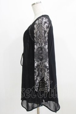 画像2: Ozz Croce / メッシュレイヤードチュニック  ブラック H-26-03-06-049-OO-TO-KB-ZH