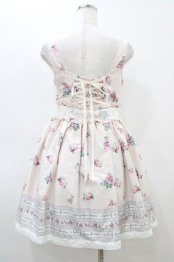 画像2: Ank Rouge / フラワーブーケパネルプリントジャンパースカート M ピンク H-26-03-06-1033-CA-OP-NS-ZH