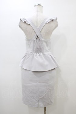 画像2: Ank Rouge / ペプラムジャンパースカート M ブルー H-26-03-06-1036-CA-OP-NS-ZH