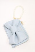 m petit by misako / NINA’Sコラボリボンコインケース  サックス H-26-03-06-1005-LO-ZA-NS-ZH