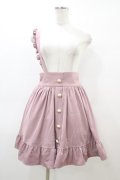 Ank Rouge / サスペンダースカート M ピンク H-26-03-06-1041-CA-SK-NS-ZH