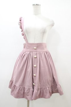 画像1: Ank Rouge / サスペンダースカート M ピンク H-26-03-06-1041-CA-SK-NS-ZH