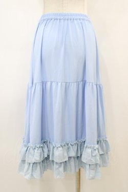 画像2: axes femme kawaii / ミディフリルペチスカート M サックス H-26-03-06-1045-AX-SK-NS-ZH