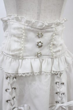 画像3: NOEMIE / フロントダブルスピンドルスカパン S 白 H-26-03-06-1047-LO-SK-NS-ZH