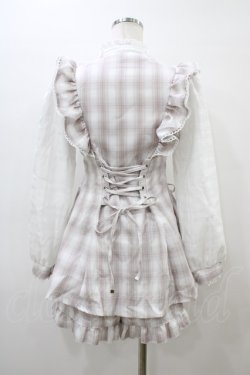 画像2: NOEMIE / さきまるちゃんコラボ/ハートチョーカーシアーチェックWスピンドルセットアップ Free ピンク H-26-03-06-1048-LO-OP-NS-ZH