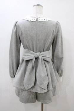 画像2: Secret Honey / スカラップ襟セットアップ Free グレー H-26-03-06-1049-CA-OP-NS-ZH