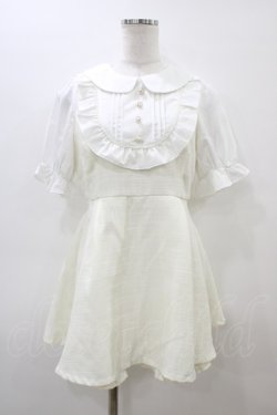 画像1: evelyn / ツイードフリルロンパース Free オフ H-26-03-06-1050-LO-OP-NS-ZH