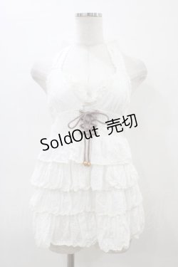 画像1: LIZ LISA / ホルターネックフリルチュニック Free オフ H-26-03-06-1051-LO-TO-NS-ZH