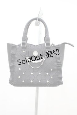 画像1: NOEMIE / さきまるちゃんコラボ/キラキラビジュー2wayショルダーバッグ  ブラック H-26-03-06-1007-LO-BG-NS-ZH