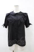 Ank Rouge / ヨークフリルブラウス M ブラッック H-26-03-06-1055-CA-BL-NS-ZH