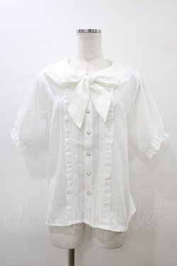 画像1: Amavel / フリルリボンブラウス Free オフ H-26-03-06-1059-CA-BL-NS-ZH