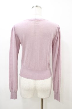 画像2: F&A / ローズボタンニットカーディガン Free ラベンダー H-26-03-06-1062-LO-TO-NS-ZH