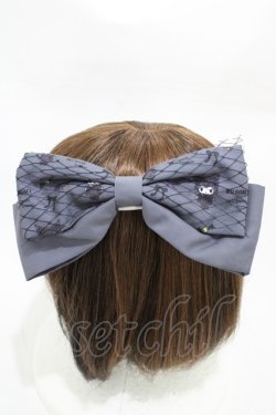 画像2: m petit by misako / サンリオキャラクターズコラボ クロミ リボンバレッタ  ブラック H-26-03-06-1001-LO-AC-NS-ZH