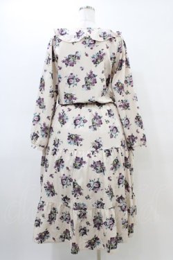 画像2: axes femme / 花柄ロングワンピース M アイボリー H-26-03-06-1015-AX-OP-NS-ZH