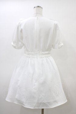 画像2: Ank Rouge / プチリボンフリルワンピース M オフ H-26-03-06-1017-CA-OP-NS-ZH