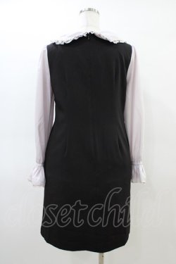 画像2: LODISPOTTO / パール襟ワンピース M ブラック H-26-03-06-1020-LO-OP-NS-ZH