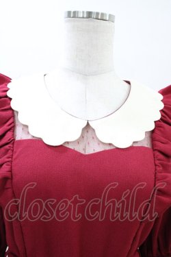 画像3: Secret Honey / スカラップワンピース Free レッド H-26-03-06-1023-CA-OP-NS-ZH