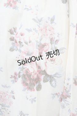 画像3: axes femme POETIQUE / 花柄スカラップ襟半袖ワンピース M アイボリー H-26-03-06-1025-AX-OP-NS-ZH