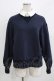 画像1: Jane Marple Dans Le Salon / Luana fleece shirt-collar sweatshirt M ネイビー×オフ H-26-03-06-051-JM-SK-AK-ZH (1)