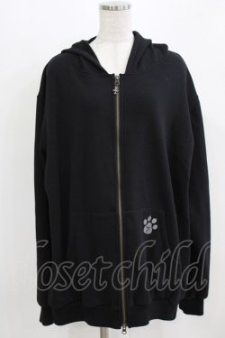 画像1: h.NAOTO / Devil Cat GUREMU Hoodie  ブラック H-26-03-06-052-HN-TO-KB-ZH