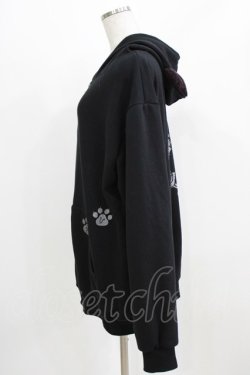 画像2: h.NAOTO / Devil Cat GUREMU Hoodie  ブラック H-26-03-06-052-HN-TO-KB-ZH