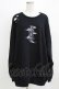 画像1: REFLEM / ドラゴン刺繍ダメージプルオーバー  ブラック H-26-03-06-053-PU-TO-KB-ZH (1)