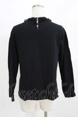 画像3: Jane Marple / レースネックカットソー M ブラック H-26-03-06-054-JM-TO-AK-ZH