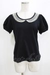 画像1: Emily Temple cute / レースカラーパフカットソー  ブラック H-26-03-06-057-ET-TO-AK-ZH (1)
