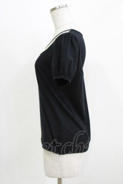 画像2: Emily Temple cute / レースカラーパフカットソー  ブラック H-26-03-06-057-ET-TO-AK-ZH