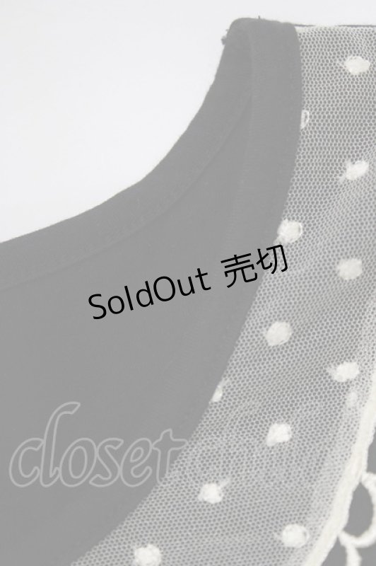 画像4: Emily Temple cute / レースカラーパフカットソー  ブラック H-26-03-06-057-ET-TO-AK-ZH (4)